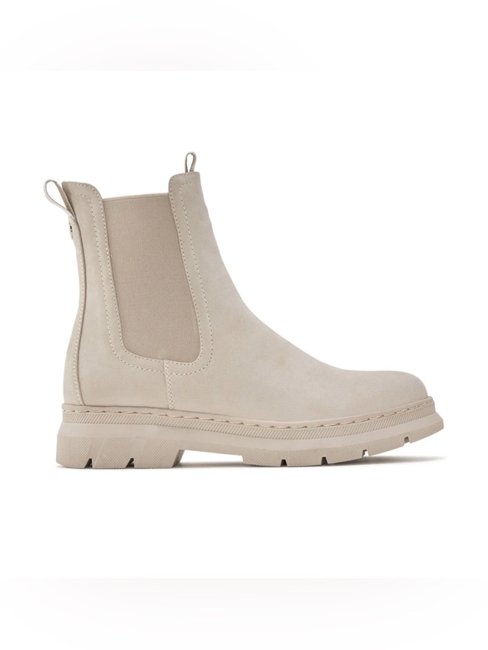 Neutral Beige Chelsea Lug Boot - Women's Size 6 Boot - NEW WITH TAGS